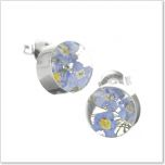 Forget Me Not Round Stud Earrings