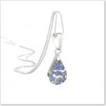 Forget Me Not Teardrop Necklace