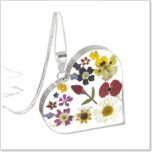 Country Garden Heart Necklace ~ Large