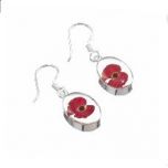 Poppy Oval Dangle Earrings