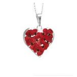 Poppy Heart Necklace